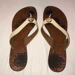 Tory Burch White Thora sandals
